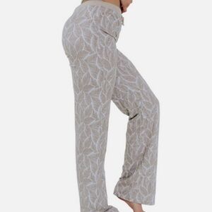 Cariloha Bamboo Sleep Pajama Pants Beige & White Women’s Size XL New with tags!